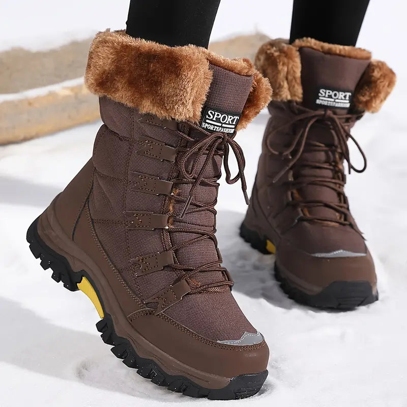 Bottes d hiver Impermeables pour Femmes Cleora Mode